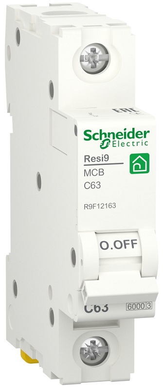 Выключатель автоматический Schneider Electric Resi9 1п 63A C 6кА 