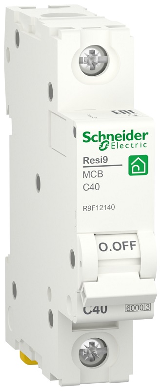 Выключатель автоматический Schneider Electric Resi9 1п 40A C 6кА 