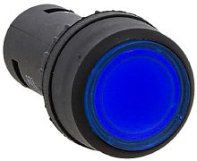 Кнопка без фиксации с подсветкой EKF PROxima SW2C-10D 1НО 22мм 24В IP54 синий картинка