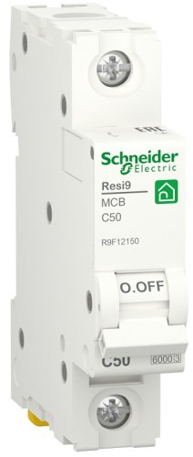Выключатель автоматический Schneider Electric Resi9 1п 50A C 6кА  картинка