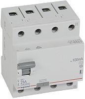 Выключатель дифференциального тока УЗО Legrand RX3 4п 25А 100мА 10,0кА тип AC картинка