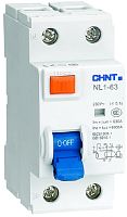 Выключатель дифференциального тока УЗО CHINT NL1-63 2п 63А 300мА 6,0кА тип AC  картинка