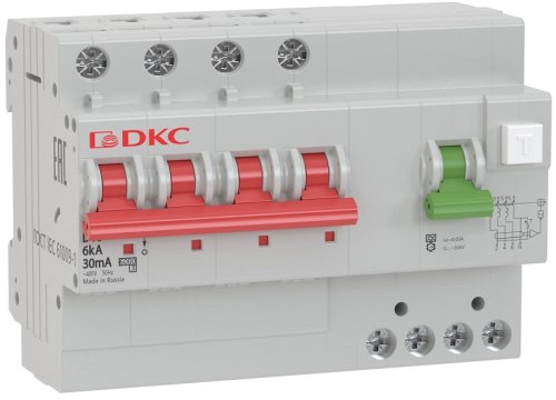 Автомат дифференциального тока АВДТ DKC YON MDV63 4п 32А 100мА 6,0кА C тип A картинка