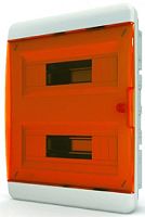 Бокс пластиковый Tekfor ЩРВ-П-24 BVO 40-24-1 (385х290х102мм) IP41 оранжевая дверца картинка 