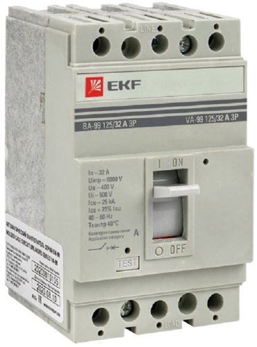 Выключатель автоматический в литом корпусе EKF ВА-99 3п 32А 25кА картинка