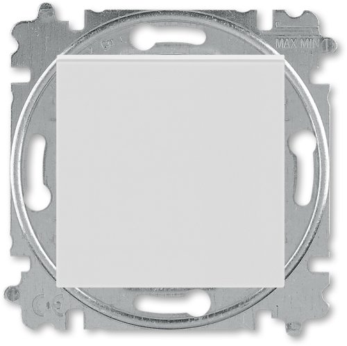 Переключатель кнопочный без рамки ABB EPJ Levit 1-кл. проходной серый/белый картинка