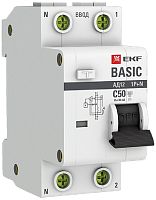 Автомат дифференциального тока АВДТ EKF Basic АД-12 2п 50А 30мА 4,5кА C тип AC картинка