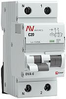 Автомат дифференциального тока АВДТ EKF Averes DVA-6 2п 20А 30мА 6кА C тип A картинка