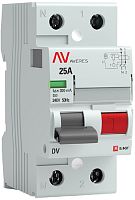 Выключатель дифференциального тока УЗО EKF Averes DV 2п 25А 300мА 10кА тип AC-S картинка