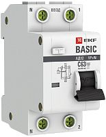 Автомат дифференциального тока АВДТ EKF Basic АД-12 2п 63А 30мА 4,5кА C тип AC картинка