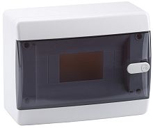 Бокс пластиковый Кэаз OptiBox ЩРН-П-8 P-CNK-1-08-IP41 (170х218х102мм) IP40 прозрачная дверца картинка 