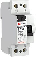 Выключатель дифференциального тока УЗО EKF Basic ВДТ-40 2п 16А 30мА 4,5,кА тип AC картинка