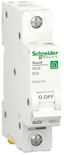 Выключатель автоматический Schneider Electric Resi9 1п 20A B 6кА  картинка