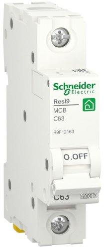 Выключатель автоматический Schneider Electric Resi9 1п 63A C 6кА  картинка