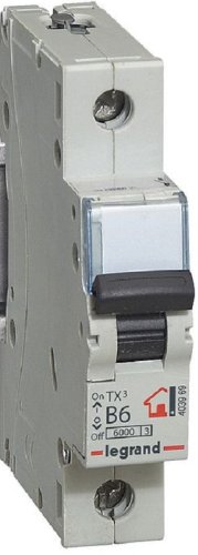 Выключатель автоматический Legrand TX3 6000 1п 6А B 6кА картинка