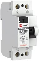 Выключатель дифференциального тока УЗО EKF Basic ВДТ-40 2п 40А 30мА 4,5,кА тип AC картинка