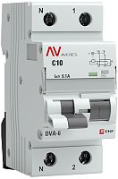 Автомат дифференциального тока АВДТ EKF Averes DVA-6 2п 10А 100мА 6кА C тип AC картинка