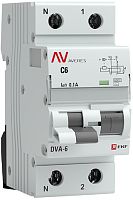 Автомат дифференциального тока АВДТ EKF Averes DVA-6 2п 6А 100мА 6кА C тип AC картинка