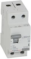 Выключатель дифференциального тока УЗО Legrand RX3 2п 25А 300мА 10,0кА тип AC картинка