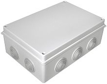 Коробка распределительная атмосферостойкая HF Промрукав 260х175х90мм под винт IP55 серый (16шт) картинка 