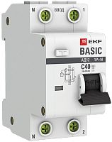 Автомат дифференциального тока АВДТ EKF Basic АД-12 2п 40А 30мА 4,5кА C тип AC картинка