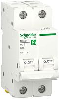Выключатель автоматический Schneider Electric Resi9 2п 16A C 6кА  картинка