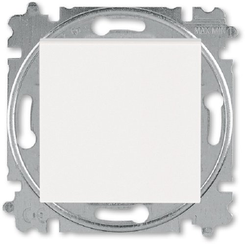 Переключатель кнопочный без рамки ABB EPJ Levit 1-кл. проходной жемчуг/ледяной картинка