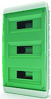 Бокс пластиковый Tekfor ЩРВ-П-36 BVO 40-36-1 (535х290х102мм) IP41 зеленая дверца картинка 