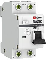Автомат дифференциального тока АВДТ EKF Basic АД-12 2п 16А 30мА 4,5кА C тип AC картинка