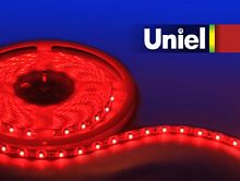 Светодиодная лента 220В Uniel ULS-2835-60LED/m-10mm-IP67-220V-8W/m-50M-RED картинка 
