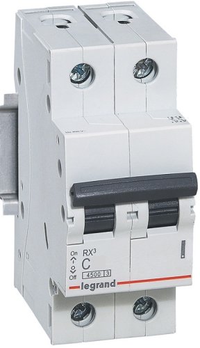 Выключатель автоматический Legrand RX3 4500 2п 20А C 4.5кА картинка