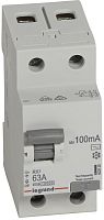 Выключатель дифференциального тока УЗО Legrand RX3 2п 63А 100мА 10,0кА тип AC картинка