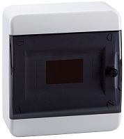 Бокс пластиковый Кэаз OptiBox ЩРН-П-8 P-BNK-2-08-IP41 (240х218х102мм) IP40 прозрачная дверца картинка 