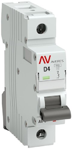 Выключатель автоматический EKF Averes AV-6 1п 4А D 6кА картинка